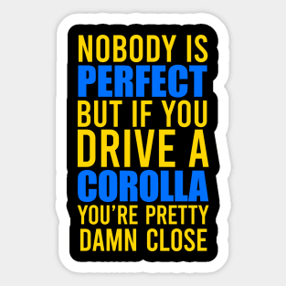 Corolla Owners Sticker